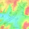 Mapa topográfico 1390, altitud, relieve