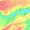 Mapa topográfico Creully sur Seulles, altitud, relieve
