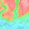 Mapa topográfico Bitry, altitud, relieve