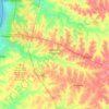 Mapa topográfico Chacras de Paysandú, altitud, relieve