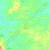 Mapa topográfico El Saucejo, altitud, relieve