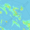 Mapa topográfico Bicol Region, altitud, relieve