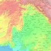 Mapa topográfico Indus, altitud, relieve