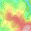 Mapa topográfico Kommen, altitud, relieve