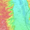 Mapa topográfico Kirchberg an der Iller, altitud, relieve