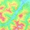 Mapa topográfico Travo, altitud, relieve