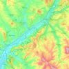 Mapa topográfico Val-au-Perche, altitud, relieve