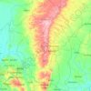 Mapa topográfico Estado de Enugu, altitud, relieve