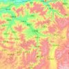 Mapa topográfico Gyantse County, altitud, relieve