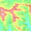 Mapa topográfico Castelnaud-de-Gratecambe, altitud, relieve