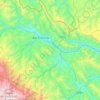 Mapa topográfico Pichanaqui, altitud, relieve