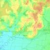 Mapa topográfico Nance, altitud, relieve