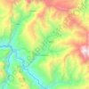 Mapa topográfico Lonya Grande, altitud, relieve
