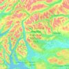 Mapa topográfico Loch Lomond and The Trossachs National Park, altitud, relieve