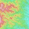 Mapa topográfico 西多摩郡, altitud, relieve