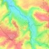 Mapa topográfico Dunet, altitud, relieve