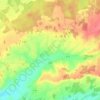 Mapa topográfico Vou, altitud, relieve