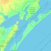 Mapa topográfico Aransas County, altitud, relieve