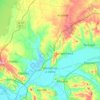 Mapa topográfico Montemor-o-Velho, altitud, relieve