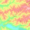 Mapa topográfico Tabatinga, altitud, relieve