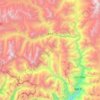 Mapa topográfico Khachu, altitud, relieve