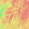 Mapa topográfico Svenljunga kommun, altitud, relieve