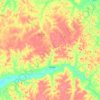 Mapa topográfico Ourém, altitud, relieve