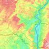 Mapa topográfico Canton Remich, altitud, relieve
