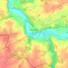 Mapa topográfico Ingrandes, altitud, relieve