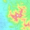 Mapa topográfico مديرية براع, altitud, relieve