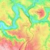 Mapa topográfico Olemps, altitud, relieve