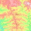 Mapa topográfico Casca, altitud, relieve
