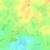Mapa topográfico Kiesby, altitud, relieve