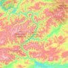 Mapa topográfico Саяно-Шушенское водохранилище, altitud, relieve