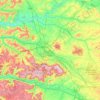Mapa topográfico Grand Reims, altitud, relieve