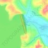 Mapa topográfico Canyon Lake Dam, altitud, relieve