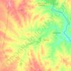 Mapa topográfico Mier, altitud, relieve