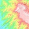 Mapa topográfico Frías, altitud, relieve