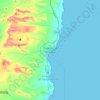 Mapa topográfico Puerto del Rosario, altitud, relieve