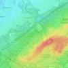 Mapa topográfico 't Harde, altitud, relieve