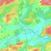 Mapa topográfico Frasnes-lez-Couvin, altitud, relieve