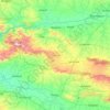 Mapa topográfico Barwani, altitud, relieve