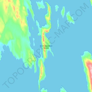 Mapa topográfico Goulburn Islands, altitud, relieve