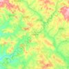 Mapa topográfico Goianira, altitud, relieve
