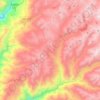 Mapa topográfico Laraos, altitud, relieve