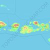 Mapa topográfico West-Nusa Tenggara, altitud, relieve