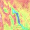 Mapa topográfico Death Valley National Park, altitud, relieve