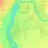 Mapa topográfico Jartum, altitud, relieve