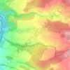 Mapa topográfico Kreuzweiler, altitud, relieve