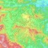 Mapa topográfico Parc naturel de la zone volcanique de la Garrotxa, altitud, relieve